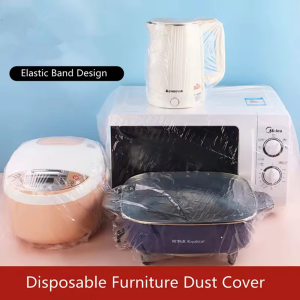 100pcs Disposable Bowl Cover Plastic Wrap Bag Food Grade Refrigerator Leftovers Fresh-Keeping Cover,Furniture dust cover