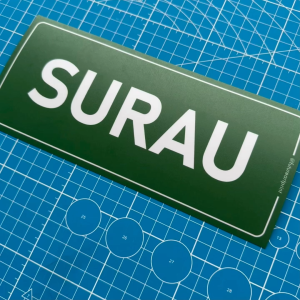 Surau. Sembahyang. Premium Sticker Sign Notice Signage Label. Waterproof Heavy Duty.