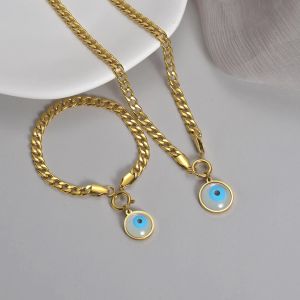 แฟชั่นสีทองสร้อยคอปีศาจสำหรับผู้หญิงวินเทจจี้กำไลข้อมือคอไหปลาร้าสร้อยคอโชกเกอร์เครื่องประดับของขวัญ