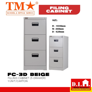 Do It Home TM FC-4D Beige Filing Cabinet 4-Drawer