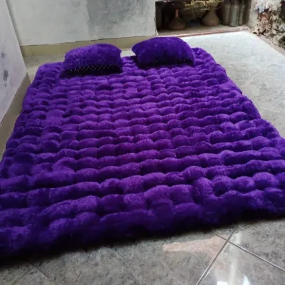 REALPICT Kasur Gender Bulu Rasfur 200x160 / 200x200 ( UKURAN BAHAN) Bonus 2 Bantal Gratis Empuk dan Tebal 5cm - 8cm