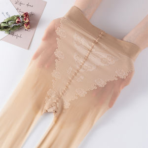 Skin Care High Waist Wheat Flesh Color Ultra-Thin Stockings plus Size Pantyhose Female Anti-Snagging Arbitrary Cut Natural Light Leg Handy Gadget