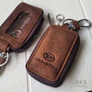 GK MERK08 | Dompet STNK Gantungan Kunci Mobil | Remote Keyless Mobil | Kulit Sapi Asli | Genuine Leather