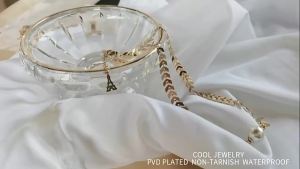 *New Sale Beads Womens Neck Chain Pearl Choker Necklace Gold Color Goth Chocker Jewelry On The Neck Pendant