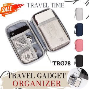 TAS GADGET ORGANIZER POUCH CANVAS KABEL HP POWERBANK WATERPROOF - TRG78