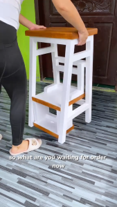 Three Step Ladder bar stool dual purpose bar stool high chair convertible to ladder 3-steps ladder convertible bar stool to step ladder bar stool ladder