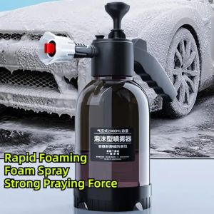 2L Foam Sprayer Car Wash Hand-held Foam Watering Can Air Pressure Sprayer Plastic Disinfection Water Bottle Car Cleaning Tools