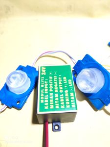 MODUL LAMPU LED BLITZ 24VOLT +2 LED MATA SATU ICEBLUE