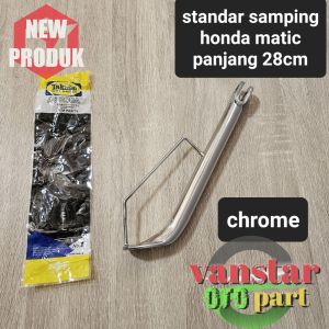 standar samping beat vario spacy scoopy ring 17 warna chrome panjang 28cm 28 cm