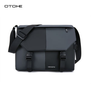 OTOHE Men Bags Mens Shoulder Bag Cross Body Bag Leisure Messenger Bag Color Blocking Design Large Capacity Sling Bag Anti Theft Casual Bag Men Fashion Briefcase Waterproof Oxford Fabric for Sport Street Travel Outdoor