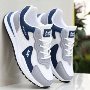 Mens Breathable Mesh Sports Shoes Fashionable Casual Slip-On Running Shoes Anti-Slip Dad Trendy Shoes Spring Summer Autumn