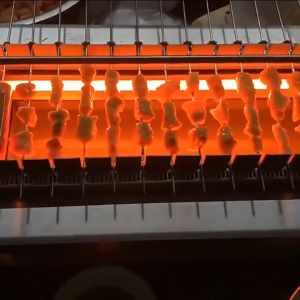 10pcs 28.5cm Stainless Skewer Reusable Barbecue Metal Sticks Grilling Accessories Outdoor Grill