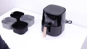 17Cm Nồi Chiên Không Dầu Air Fryer Khay Nướng Bánh Silicon Có Thể Tái Sử Dụng Thân Thiện Với Môi Trường Lót Cho Pizza Và Gà Chiên Phụ Kiện Nhà Bếp