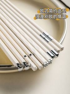 High-End Aluminum Alloy Chopsticks Set for Home Use Heat Resistant Anti-Mold Individual Chopsticks Premium Feel Chopstick Kit