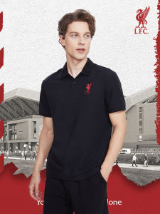 Liverpool FC | Áo Bóng Đá POLO Đen Phong Cách Tối Giản