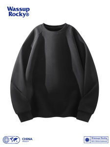Wassup Rocky Student Heavy Weight Dralon Long Sleeve Crew Neck Sweater Male New Arrival Spring and Autumn Loose Casual Top