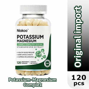 Potassium Citrate & Magnesium Formula Capsules | Essential Electrolyte Minerals with Vitamin D3 and Zinc | Supports Muscle Bone and Overall Wellness