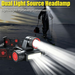 LED headlights outdoor cob charging head mounted lights night fishing headlights magnet work lights camping head mounted lig