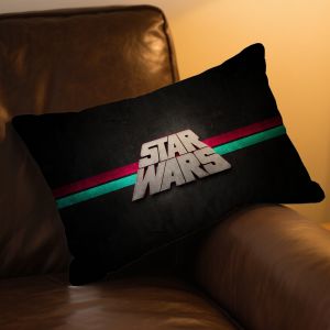 Star Wars | S-Star Wars Logo Hình Chữ Nhật Đệm Gối Cotton Polyester In Hình Đầu Giường Sofa Trang Trí Nhà Cửa 12x20inch 16x24inch 20x28inch
