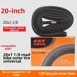 CST Bicycle Tire Inner And Outer Tube 20X1 3/8 American Mouth Road Bike 20X1 1/8 Folding Bike Single Outer Tire Cycling Gear