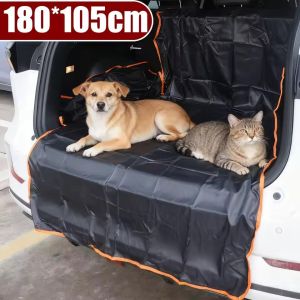 Car Trunk Mat SUV Cargo Liner Pet Dog Anti Dirt Pad Foldable Washable Universal Waterproof Black Car Interior Protective Cover