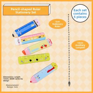 SANNIANERBAN | Cute Mini Ruler Set for Students 5cm