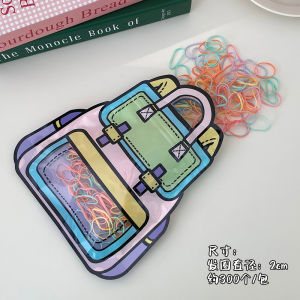 Black Basic Elastic Hair Ties for Kids 500 Pieces Non-Damaging Disposable Hair Bands Childrens Accessories Hair Ornaments