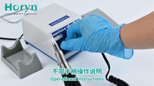 Dental Grinder Mini Motor Polisher 35000 RPM Grinder with Handle Nail Art Tool Micromotor Electric Handpiece Drill