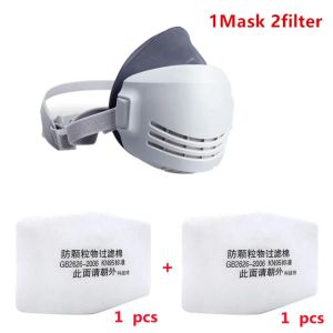 Dust Mask 20pcs Filter Cotton Respirator Half Face Dust-proof Mask Anti Industrial Construction Dust Haze Fog Safety Gas mask
