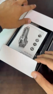 KEMEI KM1990+PG Professional Cordless Hair Clipper with LCD Display Wet & Dry Shaving Kit Waterproof Rechargeable Electric Shaver for Men