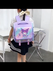 Tas Ransel Sekolah Import / Tas Anti Air / Tas Sekolah Anak Ransel Lebar Kotak Super Exclusive Waterproof TA057