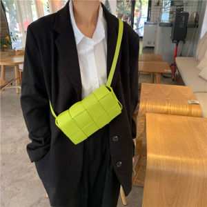 Túi Đeo Chéo Dệt Thời Trang Mùa Hè Cho Nữ Túi Đeo Hông Đeo Chéo Túi Đeo Vai Đơn Túi Vuông Nhỏ Mềm PU Túi Đeo Chéo Thời Trang