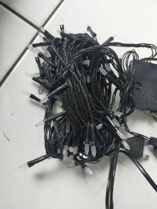 Lampu Hias Tumblr 100 LED Lancip 10 Meter Kontra Kabel Hitam