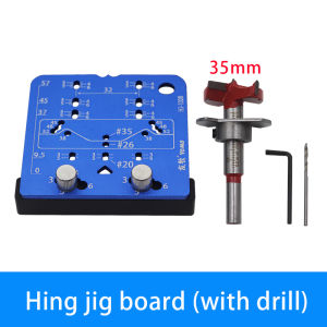 35mm Hinge Jig Door Cabinets Concealed Hinge Hole Template Jig Aluminium Alloy Drill Guide Locator Tools for Woodworking