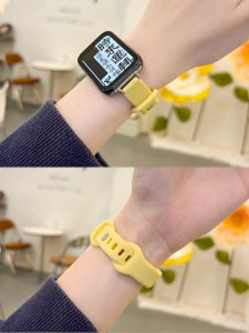 Uhada Butterfly Buckle Silicone Wristband for Xiaomi Band 8 pro Smart Fitness Watch Universal Womens Fashion Sporty Style Suitable for Autumn Winter