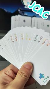 JCAC 54-Piece Set/Bag Paper Laser-Printed Playing Cards: Stylish and Unique Design for Parties and Leisure Time