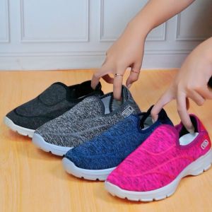 Gypsy - Sporfis Sepatu Sneakers Runner Wanita Slip On Import Korea Cewek Kasual Flatshoes XB11
