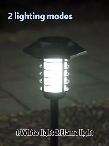 Solar Lights Outdoor Waterproof LED Solar Garden Lights Outdoor Decorations Garden Decor for Yard Patio Landscape Planter Walkway (Warm White+ White Light)