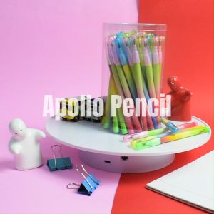 ดินสอต่อไส้ ดินสอสอดไทย Kippy Apollo Pencils แพ็ค 50 แท่ง คละสี คละลาย พาสเทล เข้มเทียบเท่า ดินสอไม้