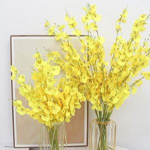 46/85CM Yellow Artificial Flowers Bouquet Silk Fake Flowers for Home Room Decor Garden Wedding Decoration Outdoor Vase Ornament
