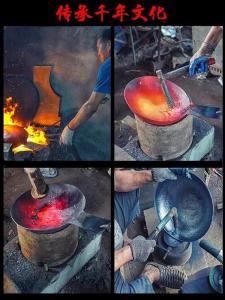 Non-Stick Wok Pan 304 Stainless Steel Honeycomb Design for Gas Stove And Induction Cooker Universal Kitchen Cooking Utensil