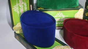Peci Biru Polos Beludru Kopiah Songkok Terbaru Non Ac Pria Anak Dewasa Terbaru kekinian Tinggi 9