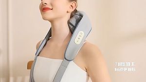 Upgraded Multi Angle Neck Shoulder Massager Wireless Body Kneading Muscle Massage Relax Hot Shawl Pain Relief 肩颈按摩器