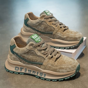 Puer Mens Running Shoes 2025 New Autumn Winter Trendy Brand Casual Sports Shoes Youth Heightening Dad Trendy Shoes