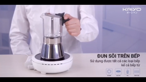 Ấm pha cafe Chính hãng KAIYO Ấm pha cà phê kiểu Ý MOKA POT dung tích 160ml 240ml