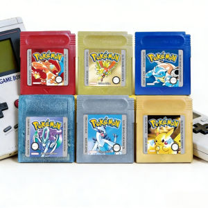 Bandai | Pokemon Classic Pocket Game Cartridge Blue Yellow Gold Crystal Red Silver High Quality For GBC Game Card