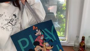 Tas Kanvas Disney Mickey Minnie Mouse & Donald: Tas Karakter Wanita Lucu