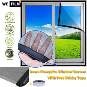 Window Screen Mosquito Net Anti-mosquito Curtain Sewn Window Screen Magic Tape Window Mosquito Net Insect Mosquito Nets for Windows