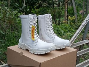 Rumaos sepatu PDL kulit putih