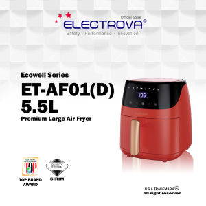 Electrova Premium 5.5L Large Air Fryer New Digital Ecowell Series
